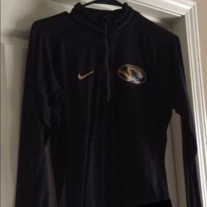 quarter zip mizzou pullover nike